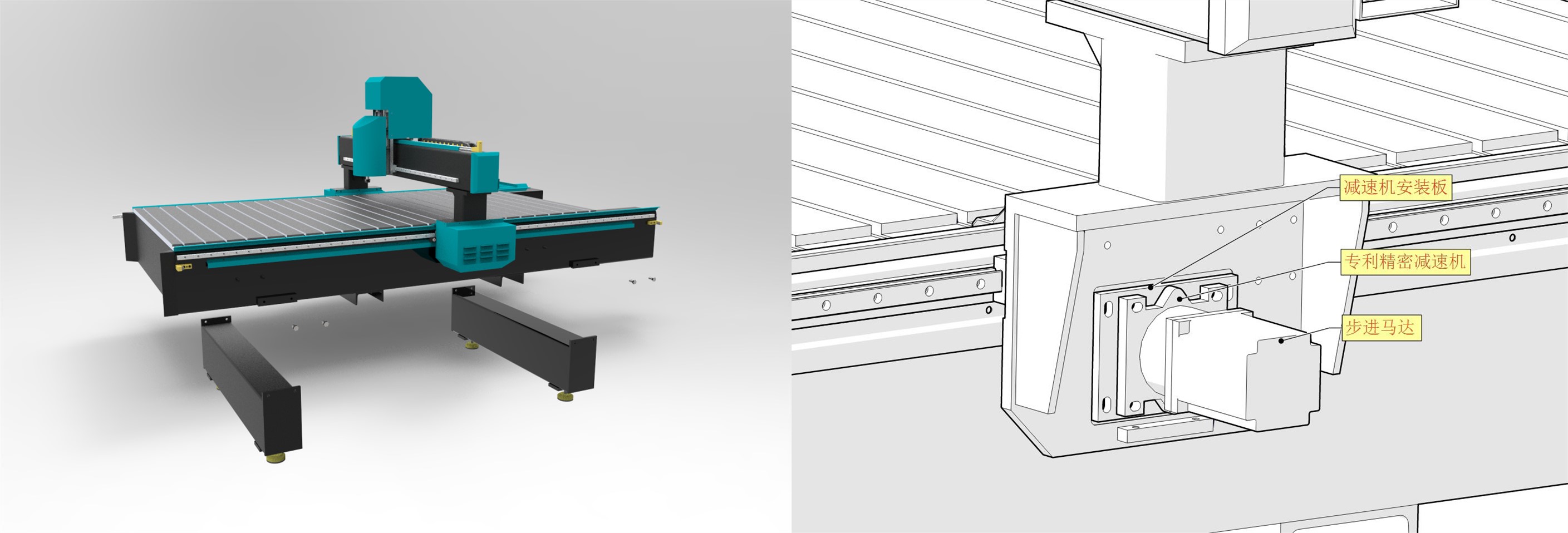 cnc router metal cutting machine