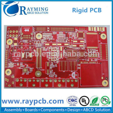 Red Soldermask Rigid pcb With Hole In Pad,Made China Factory