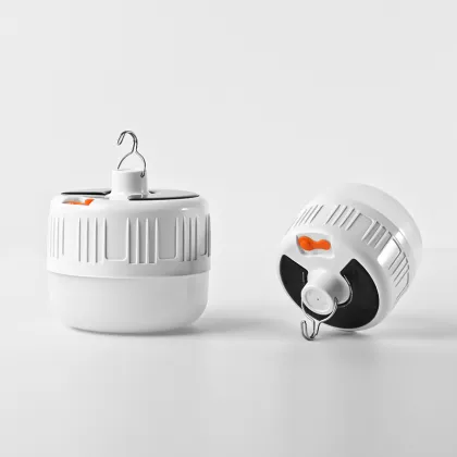 Indoor-Outdoor Emergency Solar Rechargeable LED Bulb with USB Charging and Lighting