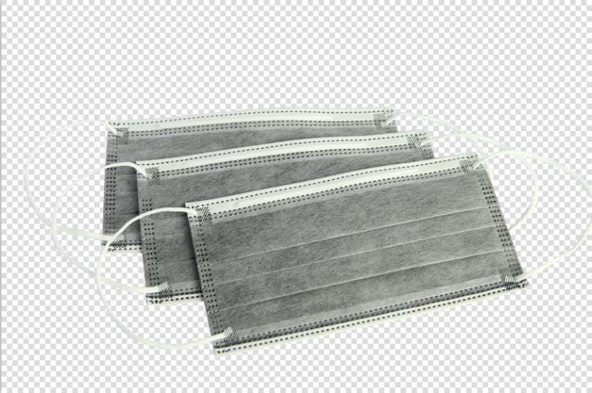 Grey Disposable Activated Carbon Mask