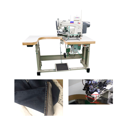 Calça Hemming Chainstitch Máquina de Costura Industrial