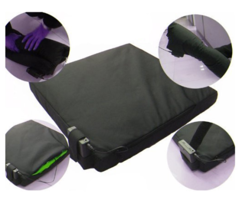 Heated stadium seat pad cushion