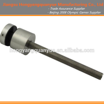 50MM DIAM GLASS STANDOFF - 25MM SPACER - SATIN [SATIN 316 STAINLESS]
