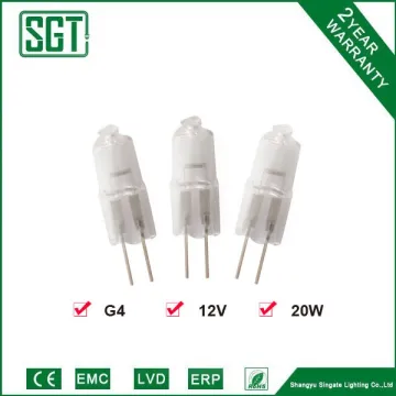 High quality brightness lamp G4 20W Halogen lamp 12V 110lm