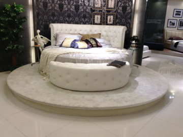 New design PU round bed 