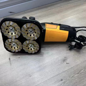 高電力ハンドヘルドコンクリート研磨機-3800W4ディスクグラインダー付きダストバキューム
