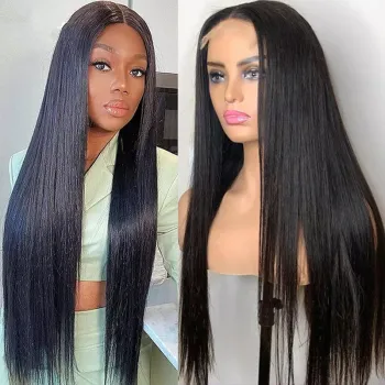 Cambodian Hair 100% Virgin Raw Unprocessed 40 Inch Full Lace Front Virgin Lace Frontal Wig 34 Wholesale Human Hair Vendors