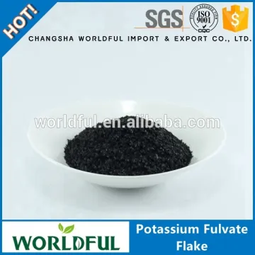 100% water soluble agriculture potassium fulvic acid shiny flake with factory price