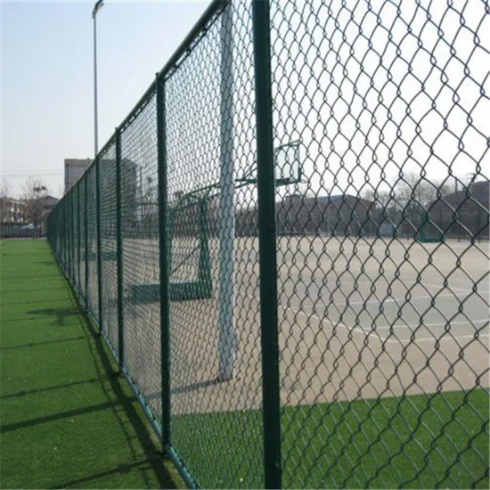 Green Vinyl Pvc Coated Chain Link Fence
