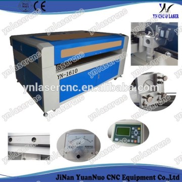 YN1610 fabric laser cutting machine price with high density vacuum worktable