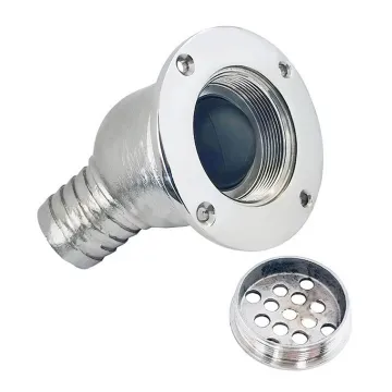 Mirror Polished 316 Stainless Steel Boat Cockpit Deck Drain Scupper
