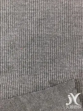 Black Grey Houndstooth Jacquard Knit