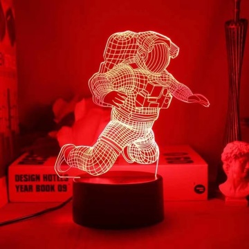 Holographic Astronaut Ornaments: 3D Light Crack Base Remote Control Lamp - The Perfect Gift