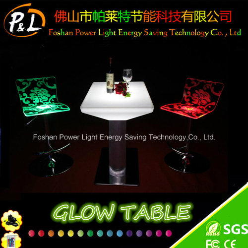 Brilho de LED LED mobiliário iluminado tabela