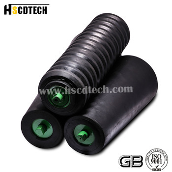 Polymer composites impact roller conveyor buffer roller