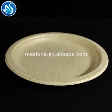 disposable natural wheat straw pulp paper plate