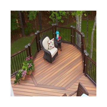 Wood Plastic Composite 3D Teak Paving Floor Outdoor Composite Flooring H013