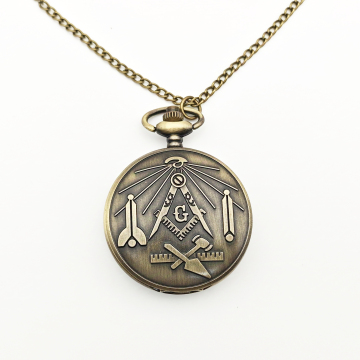 Antique Masonic Pocket Watches with Flip-over Masonic Logo Design