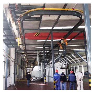 ฉันใช้ระบบ Monorail Smart Crane พร้อมสวิตช์รางไฟฟ้าสำหรับการทาสีอัตโนมัติ