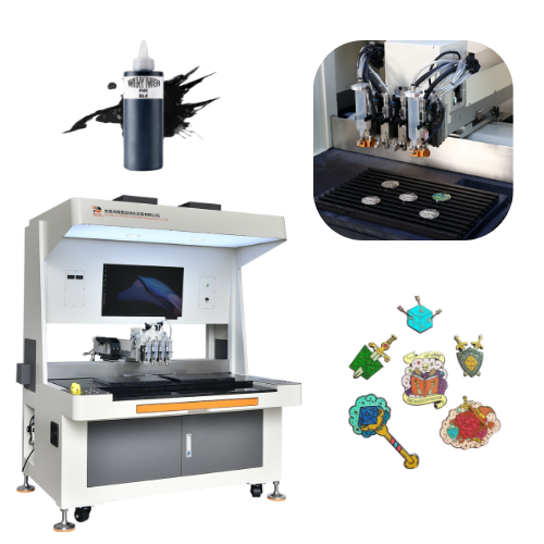 Máy phân phối huy hiệu mực với các tính năng có thể tùy chỉnh