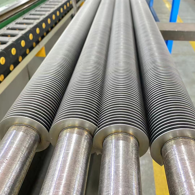 Laser-welded fin tube