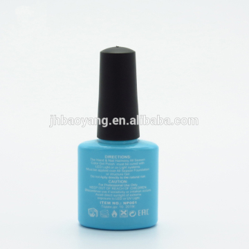Popular black plastic nail polish caps with white nylon brush polish bottle