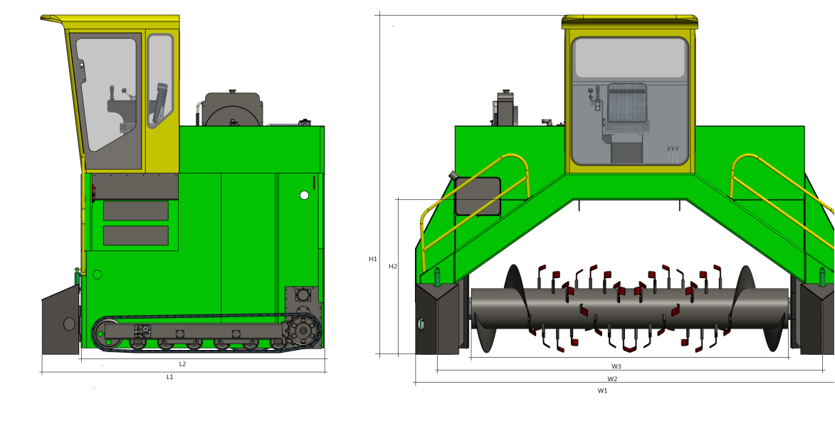 TAGRM compost turner M3000