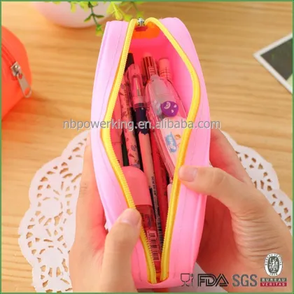 silicone pencil bag