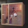 Quarto Sauna com Design Tradicional Combinado com Chuveiro a VaporRoom