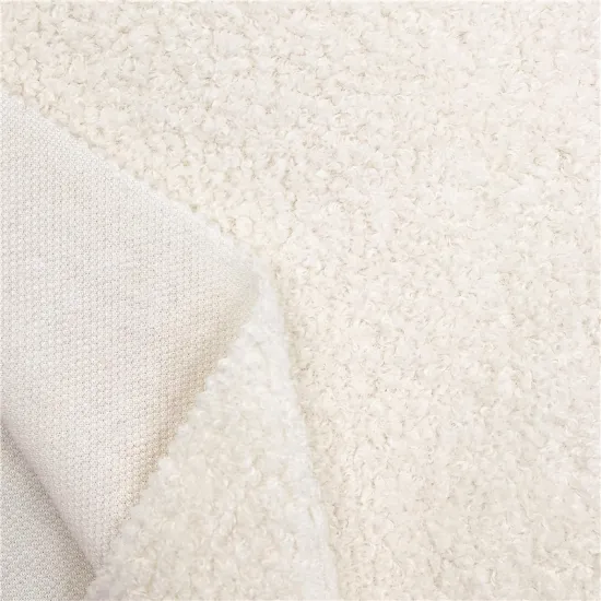 Hot Sale Polyester White Mohair Knitted Coat Fabrics