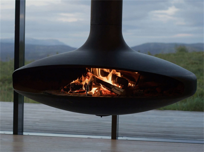 Suspended Fireplace For Indoor Heating