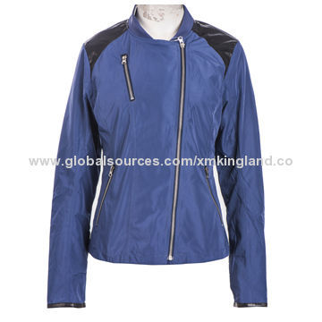 Women's Casual Waterproof/Wind-proof Jacket, Customized Logos, Colors, Designs and Sizes Accepted