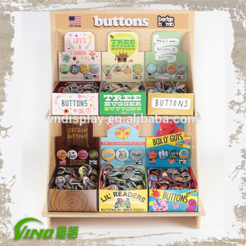 wood mdf plywood cosmetic shop counter design , Grocery Store Display Racks for buttons , plywood storage rack