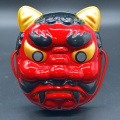 Máscara facial vermelha japonesa Oni PVC