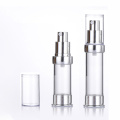 lotion airless pump liquid bottle with silver lid