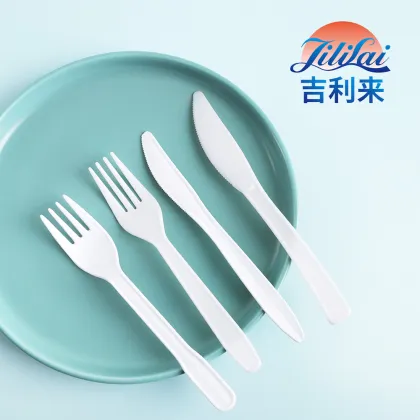 Eco-Friendly Cutlery with Knife and Fork Design