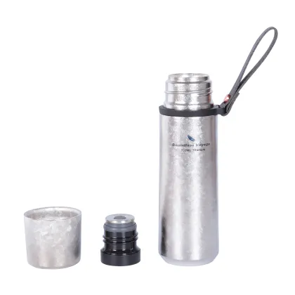 Boundless Voyage Titanium Thermos Bottle - Lightweight and Portable for Outdoor Activities