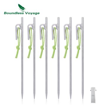 Boundless Voyage Titanium Alloy Tent Peg - Super Sturdy & Ultralight Camping Stake