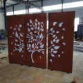 Decorative Corten Steel Pool Fence