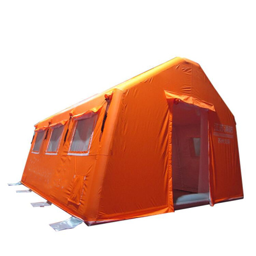 Orange Oxford Quick Deployment Inflatable Tent