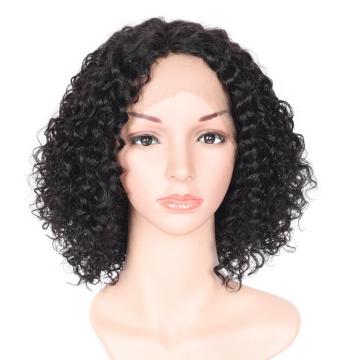 100% NATURAL VIRGIN REMY HUMAN HAIR  CURLY LACE FRONT WIG