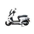 Dynamic White Electric Scooter with Stylish Graphics