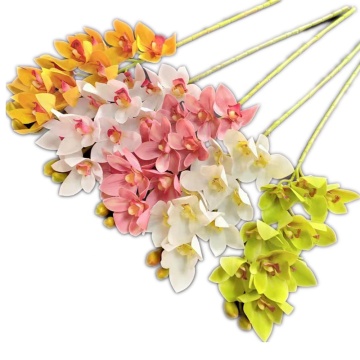 3D Printed Artificial Phalaenopsis and Cattleya Hybrid Orchid Branch