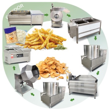 Automatic Semi-Chip Frozen Machine Production Line for French Fry Halves