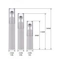 5 ml 10ml 15 ml de plástico vacío recargable crema de ojos Roller de metal botella sin aire