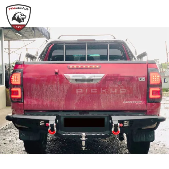 Steel Rear Bumper Bull Bar for 4X4 Pick Ups: Ranger T7/T8, Mazda BT-50, D-MAX