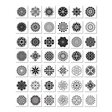 Hot Sale Mandala Stencils, Drawing Dotting Tools, and Art Supplies for Stencil Painting