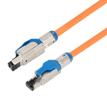 Feldkonfektionierbarer RJ45-Stecker mit Verschluss Cat8 geschirmt