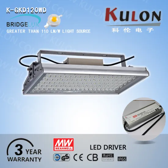 UL CUL DLC listed 120w high bay led light fixtures for workshop