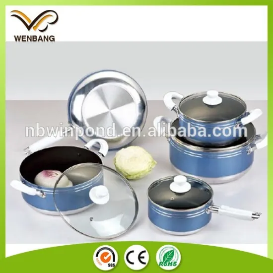 Non-stick and induction bottom fry pan aluminium cookware